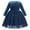 Royal Blue, variant on IBTOM CASTLE Toddler Baby Girls Long Sleeve Velvet Dress Fall Winter Princess Christmas Birthday Party Bowknot Tulle Tutu Dress 18-24 Months Wine Red