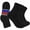 Black, variant on Glory Max 12 Pairs Men's Women's Diabetic Circulatory Ankle Quarter White Cotton Socks Size 13-15