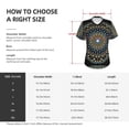 thumbnail image 6 of Wukai Dot Mandala Classic V-Neck T-Shirt for Women: Comfortable, Stylish, and Versatile Wardrobe Essential-Large, 6 of 7