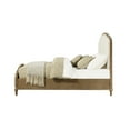 thumbnail image 4 of King Size Brown Upholstered Bed - Solid Wood Core, Foam Filler, Rustic Casual Bedroom Sized Build, Flavor, 4 of 4
