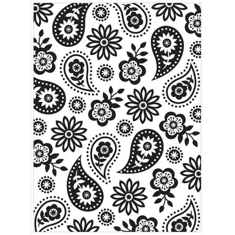 Emboss Folder Floral Paisley
