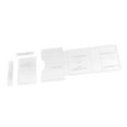 thumbnail image 1 of AMLESO 4Pcs / set Leather Craft Acrylic Stencil Template Wallet Purse HandBag Pattern, 1 of 8