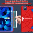 thumbnail image 4 of Dteck Case for iPad Pro 11 inch 4th/3rd/2nd/1st Gen/iPad Air 4th/5th Gen 10.9",Shockproof Rugged Rubber Kids Friendly Case Pencil Holder Stand Cover for iPad Pro 11 2022/2021/2020/2018,Red+Blue, 4 of 8