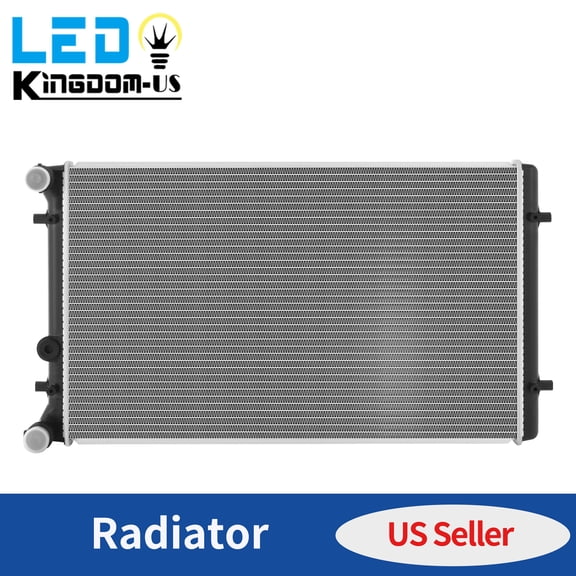 LEDKINGDOMUS Premium Aluminum Radiator for Volkswagen Golf 1999-2013 Jetta 1999-2015 Passat 2006-2010 Audi TT 2000-2006 Bora 2005-2007 GTI 2006, Fits 1.4L 1.8L 1.9L 2.0L 2.8L Engines