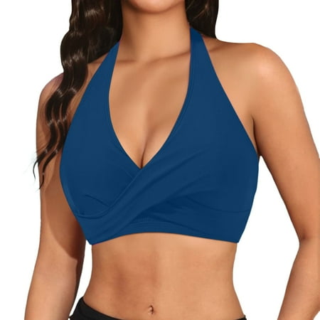 Women Bikini Top Push Up Bathing Suit Top V Neck - Supportive and Stylish Bikini Top