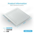 thumbnail image 6 of Art3d 2 ft.x 2 ft.Glue-up or Lay in Ceiling Tile PVC 3D Square Style in White(12-Pack), 6 of 8