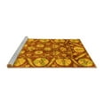 thumbnail image 2 of Ahgly Company Machine Washable Indoor Rectangle Abstract Yellow Modern Area Rugs, 6' x 9', 2 of 4