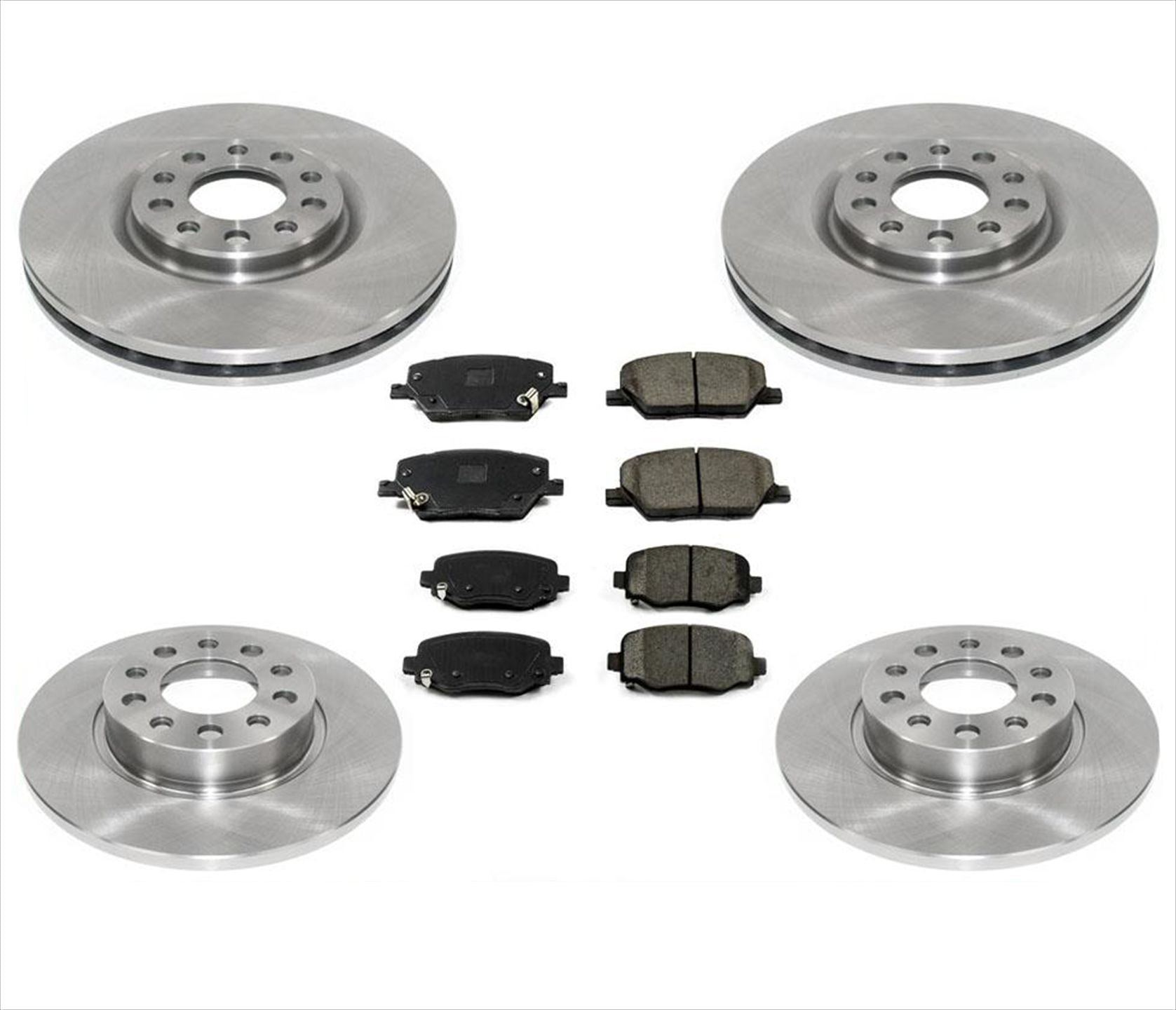 Front & Rear Disc Brake Rotors & Brake Pads Fits for Jeep Renegade 2015