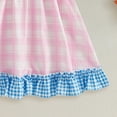 thumbnail image 6 of Staki Toddler Twirl Dress Girls Dress Toddler Kids Flutter Sleeve Summer Dresses Swing Casual Sundress Party Playwear Holiday Clothes 12-24M 2-5Y(Pink,2-3 Years), 6 of 6