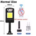 thumbnail image 1 of Farolas solares para exteriores, lámpara Solar con 3 modos de luz, Control remoto, Sensor de movimiento impermeable, iluminación para camino de jardín y Patio, 1 of 4