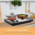 CUSIMAX 1800W Double Hot Plate for Cooking Double Burners Electric