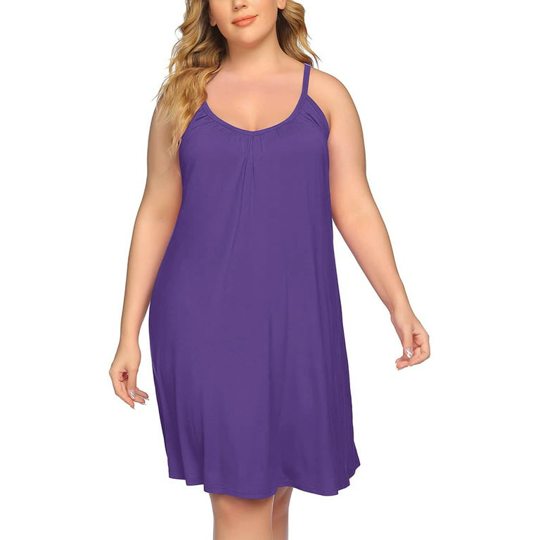 Rivelino Womens Plus Size Nightgown Sleeveless Sleepwear Sleep