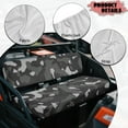 thumbnail image 4 of Yuyamidu Gray Camouflage UTV Seat Cover Camo UTV Bench Seat Cover Universal for Kawasaki Mule 4000 4010 4x4 Comfortable Breathable Cushion Covers with Elastic Edge, 4 of 7