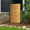 thumbnail image 5 of 5ft H x 3.2ft W (1 Panel) No Dig Enclo Fairmont Cedar Wood Privacy Screen, Great to Hide Trash Cans, Decorative Patio Privacy Screen, Outdoor Privacy Fence Panel, Air Conditioner Fence, EC18043, 5 of 10