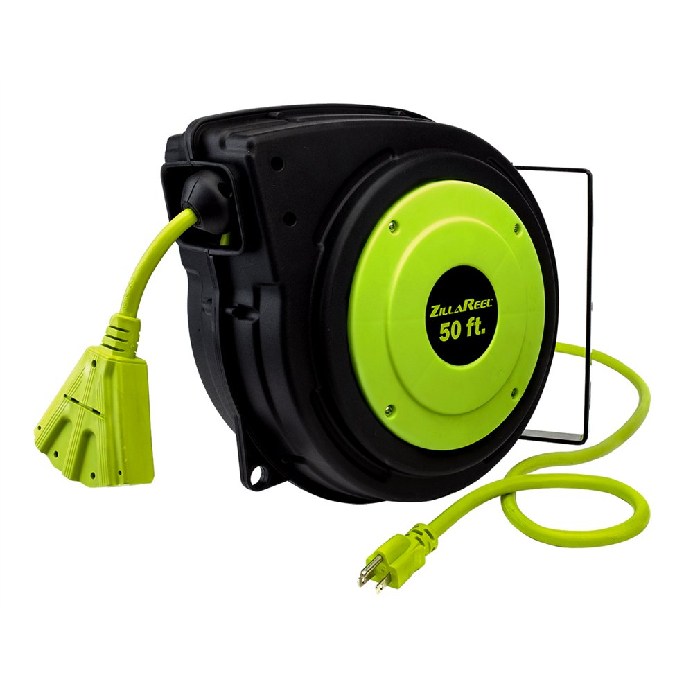 Electrical Cord Reel 143Awg 50FT Triple Tap