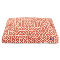 Majestic Pet | Aruba Rectangle Pet Bed For Dogs, Removable Cover, Orange, Medium