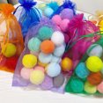 thumbnail image 4 of Cat Toy Balls Fluffy 30PCS Assorted Colors Cat Chase Balls Cat Chew Toys, 4 of 10