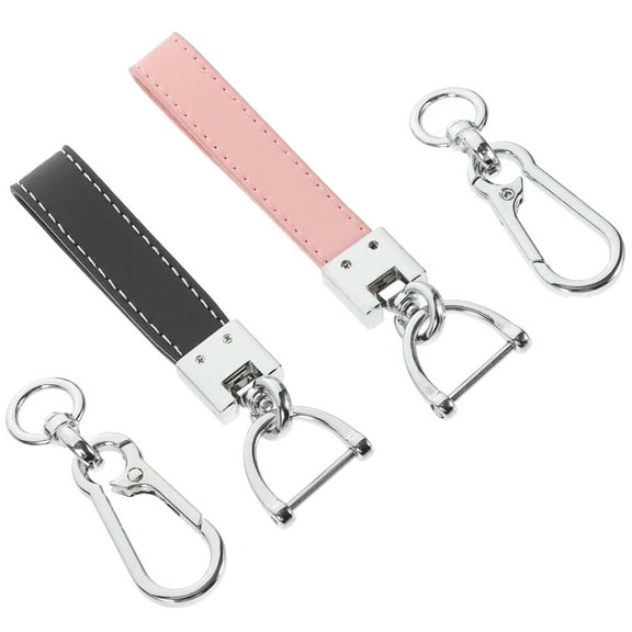 2 Pcs Key Lanyard Car Chain Keychain Rings Holder Keychains Wrist Rope for Wristlet Keyring Miss