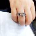 thumbnail image 2 of Anillo retro de hip hop de Corea del Sur, anillo abierto de moda con números femeninos simples y personalidad versátil para hombres y mujeres., 2 of 5
