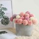 thumbnail image 2 of Advancent Flores artificiales falsas diente de león floral ramo de boda decoración de jardín Kits de decoración para fiestas Rosa profundo, 2 of 6