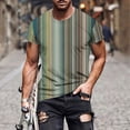thumbnail image 1 of Qertyioot T-shirt à Manches Courtes Imprimé pour Hommes Col Rond Mode Décontractée Manches Courtes Liquidation, 1 of 5