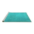thumbnail image 2 of Ahgly Company Machine Washable Indoor Rectangle Persian Turquoise Blue Traditional Area Rugs, 7' x 10', 2 of 4