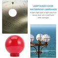 thumbnail image 4 of FUTUREORYY 1Set Replacement Lantern Globe Lamp Shade Red Acrylic for Garden Outdoor Lighting, 4 of 4