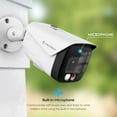 thumbnail image 4 of Amcrest 4K IP PoE AI Camera UltraHD 8MP Security Outdoor Camera, FOV 129°, 49ft Color Nightvision, Human & Vehicle Detection, IP67 Weatherproof, 4K (3840x2160) @15fps, White, IP8M-2796EW-AI, 4 of 9