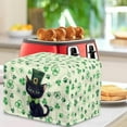 thumbnail image 3 of St. Patrick's Day Black Cat Toaster Covers 2 Slice Toaster Dust Cover Protector Bread Maker Oven Microwave Cover Home Kitchen St. Patrick's Day Decoration, 3 of 7