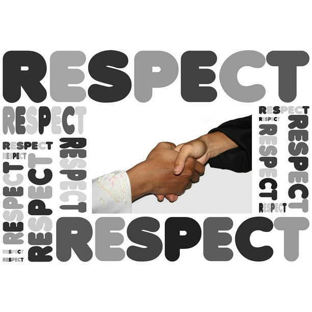 Haendeschuettel Respect Handshake Awe Attention-20 Inch By 30 Inch ...