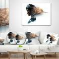 thumbnail image 4 of Designart Double Exposure Woman Portrait - Portrait Throw Pillow - 12x20, 4 of 5