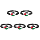 thumbnail image 1 of Pulseras Con Países Retro Multicapa para Mujeres Y Hombres (XSWX6078) Rojo, 1 of 2