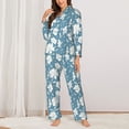 thumbnail image 2 of Sikiie Lilies Flowers Women's Long-Sleeve Shirt and Full-Length Bottom Pajama Set (s-xxl)-Medium, 2 of 7
