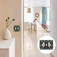thumbnail image 7 of Yayeee Toggle Light Switch Wall Plate 2-Gang 4.56"x4.48" Decorative Outlet Cover, Mystical Owls Pattern, 7 of 7