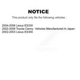 thumbnail image 2 of Transit Auto Rear Coated Disc Brake Rotors and Semi-Metallic Pads Kit for Car Toyota Camry Lexus ES330 ES300 KGS-101305, 2 of 11