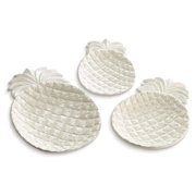 Pineapple Serving Plates, Nested Set of 3