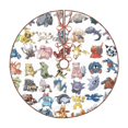 thumbnail image 1 of Goofa Pokemon Pattern Christmas Tree Skirt with Ties, Christmas Tree Decorations, Farmhouse Christmas Decor Xmas Holiday Decorations-36", 1 of 6