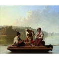 thumbnail image 3 of George Caleb Bingham 24x20 Black Modern Framed Museum Art Print Titled - Boatmen on the Missouri, 3 of 5
