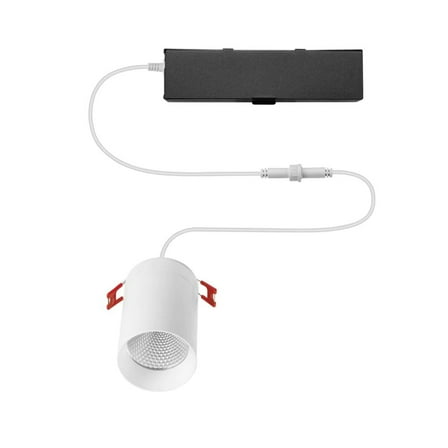 Commercial Electric 3 in. White Adjustable Cylinde