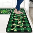 thumbnail image 2 of Faptoena St Patricks Day Kitchen Rugs and Mats Sets of 2,St.Patrick''s Day Kitchen Decoration Rubber Backing Non-Slip Absorbent Kitchen Mats for Sink,Waterproof Runner Rug for Laundry Room, 2 of 6