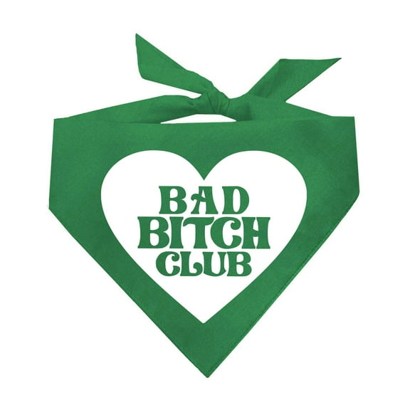 Bad Bitch Club Triangle Dog Bandana