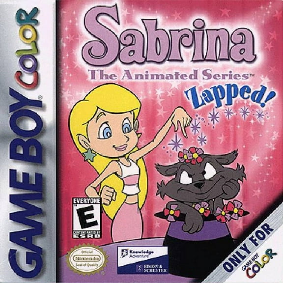 Restored Sabrina the Animated Series: Zapped! (Nintendo GameBoy Color, 2000) Video Game (Refurbished)