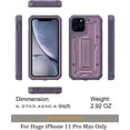 thumbnail image 2 of ArmadilloTek Vanguard Compatible with iPhone 11 Pro Max Case (6.5 inches) Military Grade Full-Body Rugged with Kickstand and Built-in Screen Protector - Purple, 2 of 4