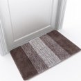 thumbnail image 1 of Indoor Doormat Front Door Mat Non Slip Rubber Backing Super Absorbent Mud and Snow Magic Dirts Trapper Mats Entrance Door CPDD Shoes Mat Machine Washable Carpet, 20" x 32", Brown Brown 20" x 32", 1 of 7