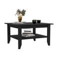 thumbnail image 4 of Dtwnek Wood Coffee Table with 1 Shelf, Black, 4 of 4