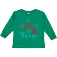 thumbnail image 3 of Inktastic Let It Snow, Snowflakes, Trees, Christmas, Xmas Boys or Girls Long Sleeve Toddler T-Shirt, 3 of 5