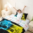thumbnail image 3 of Erosebridal Teens Boys Video Game Twin Bedding,Kids Game Controller Duvet Cover Set For Console Lover,Reversible 2-Piece,No Comforter, 3 of 6