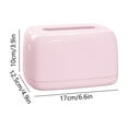 thumbnail image 3 of Tissue Holder, Napkin Dispenser, Wall Mounted Paper Towel Box with Spring, Plastic Storage for Kitchen, Office, Car, Bedroom, 3 of 5
