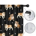 thumbnail image 4 of Blackout Kids Curtains,Bulldog Dog and Footprints Childrens Insulated Curtains Set Of 2,Bedroom Essentials,Toddler Room Decor 42"x84"(106x213cm), 4 of 4