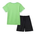 thumbnail image 2 of Adarl Boys Athletic Shorts Set 2 Piece Quick Dry Short Sleeve T-Shirt and Mesh Shorts Soccer Set for Running, Basketball, Football, Tennis, 2 of 8